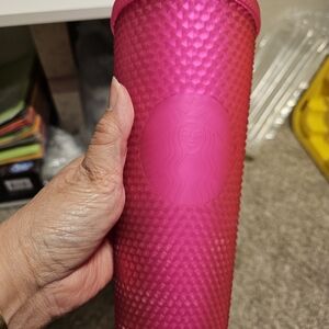 NEW Starbucks Venti Studded Soft Touch Bubblegum Pink Tumbler